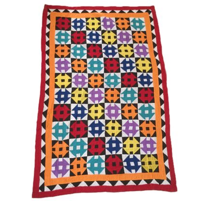 Multicolor Star Motif Sindhi Ralli Quilt